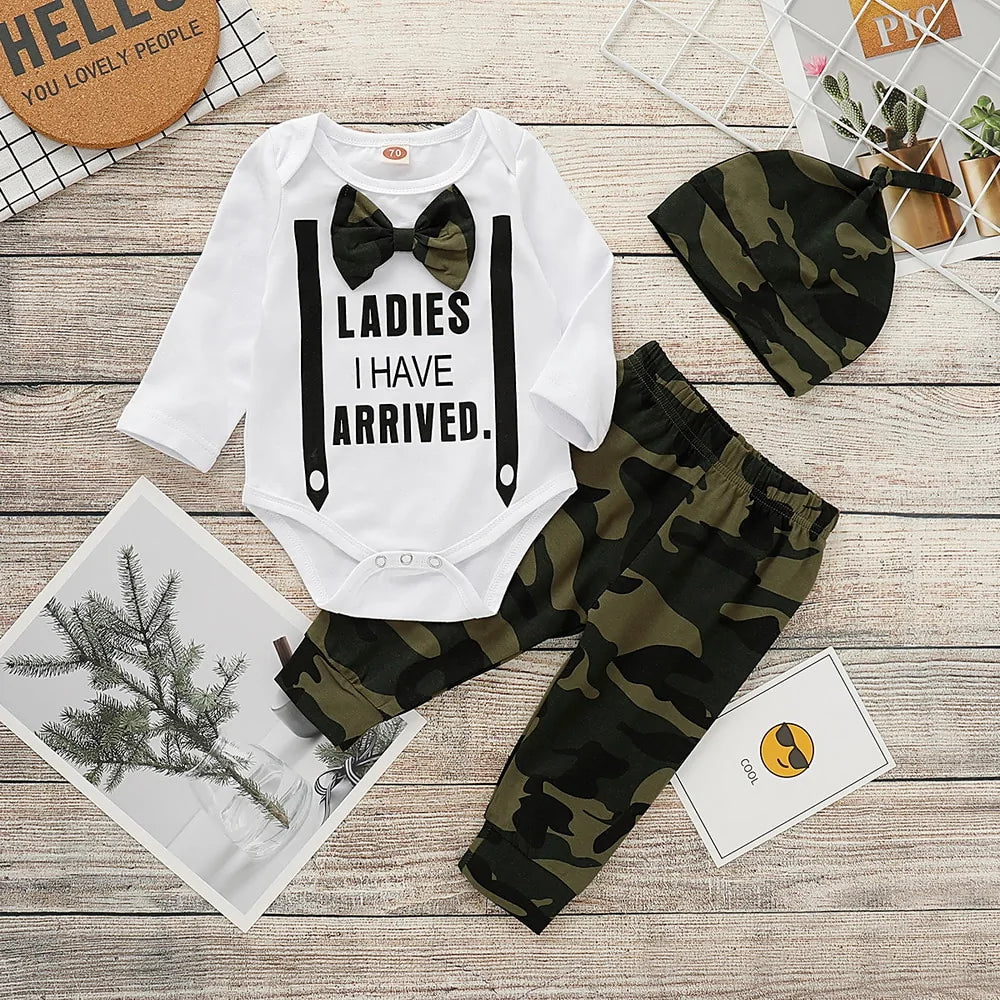 Cute 3-Piece Set Baby Boy Clothes