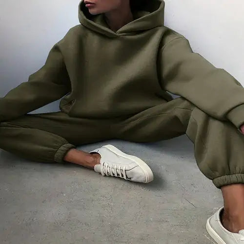 Casual Hoodie Sweat Set