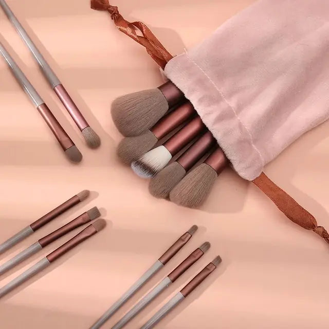 13-Piece Soft Fluffy Makeup Brushes Set