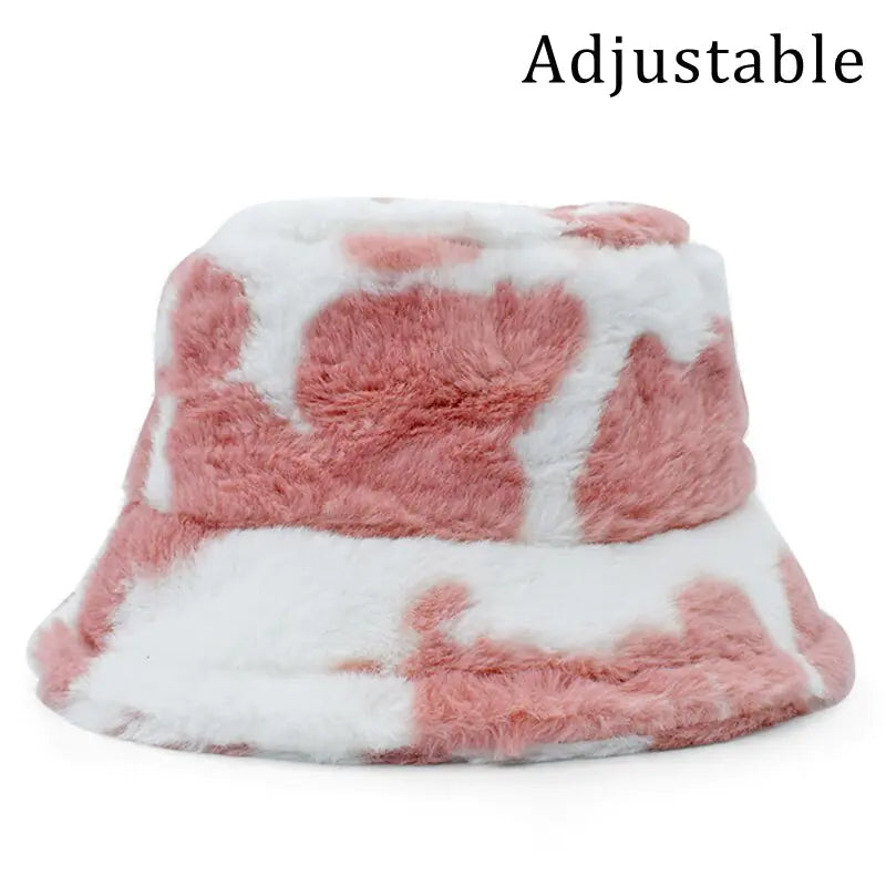 Faux Fur Fluffy Bucket Hats