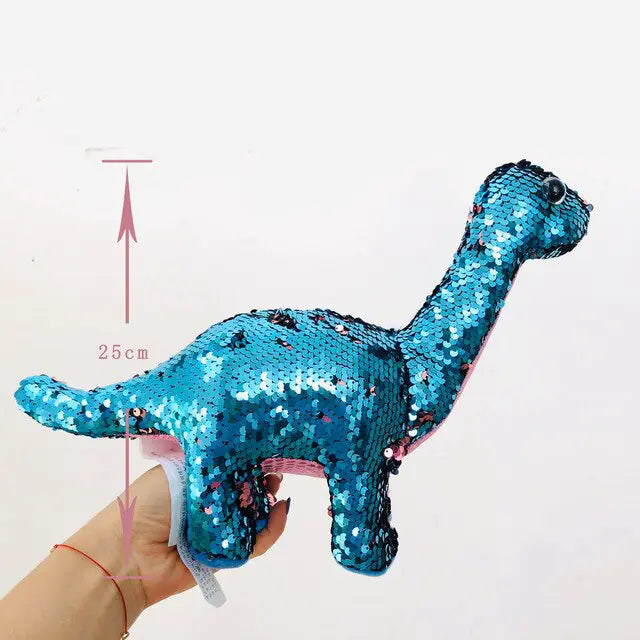 Color-Changing Sequined Dinosaur Plush Toy