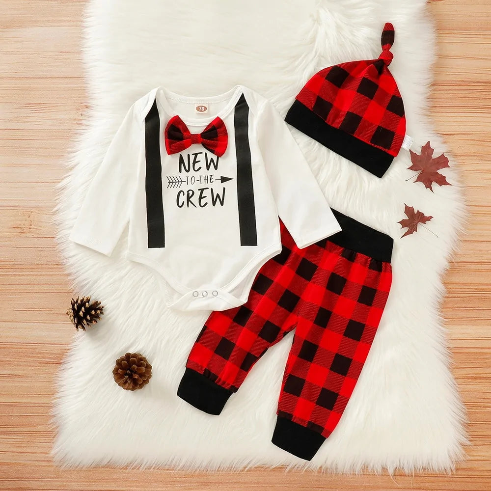 Cute 3-Piece Set Baby Boy Clothes