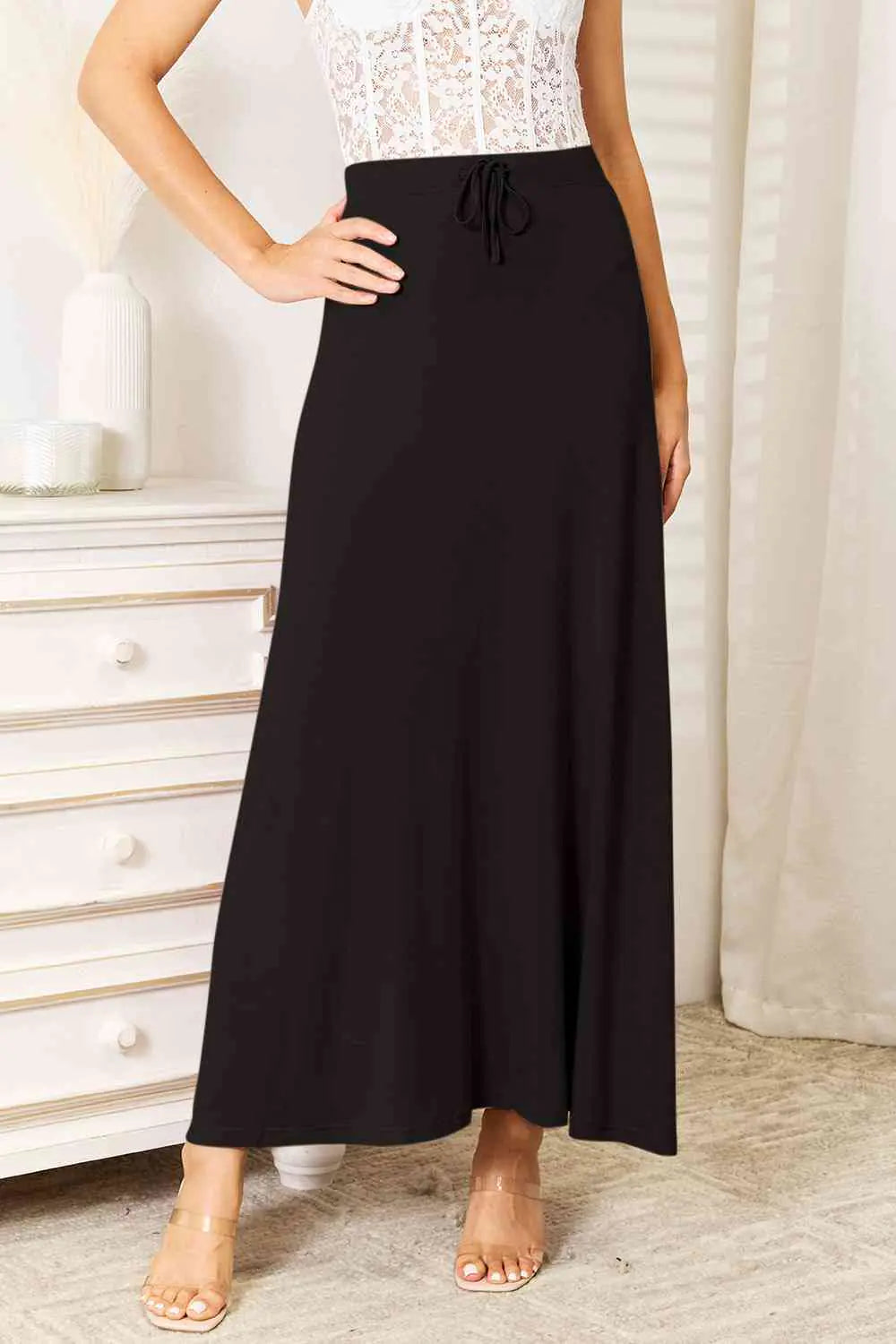 Soft Rayon Maxi Skirt