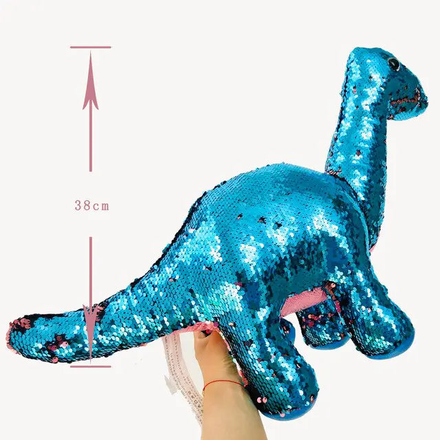 Color-Changing Sequined Dinosaur Plush Toy