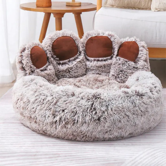 Pet Bear Paw-Shaped  Bed