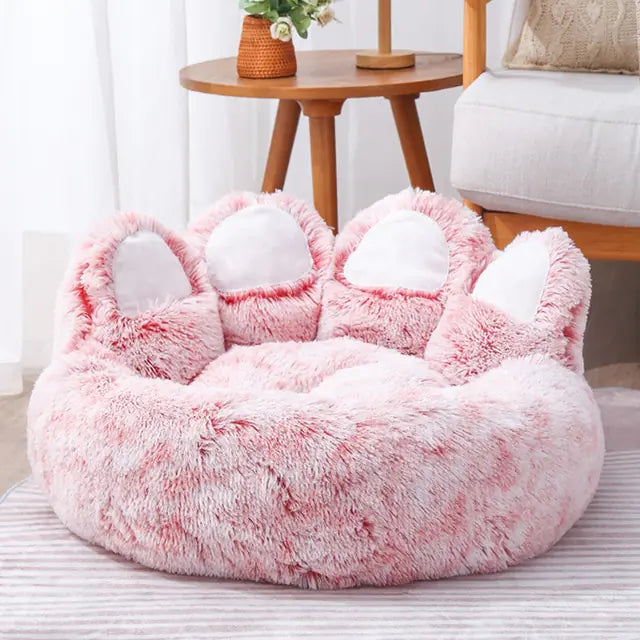 Pet Bear Paw-Shaped  Bed