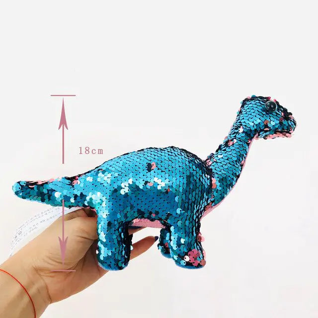 Color-Changing Sequined Dinosaur Plush Toy