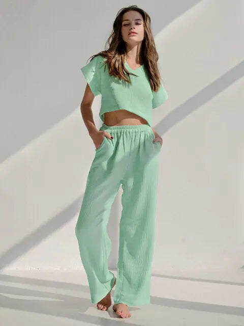 2-Piece Set Loose Pajamas for Women