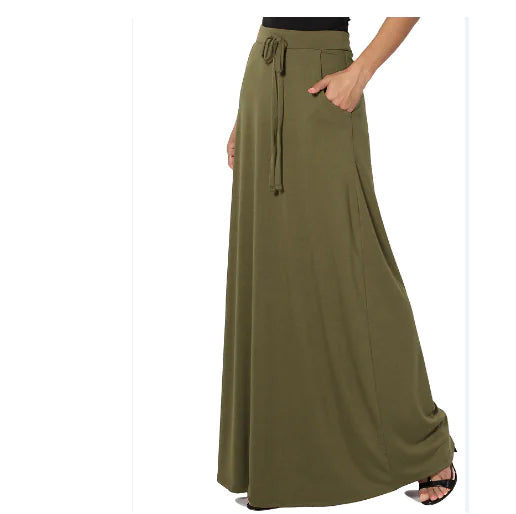 Soft Rayon Maxi Skirt