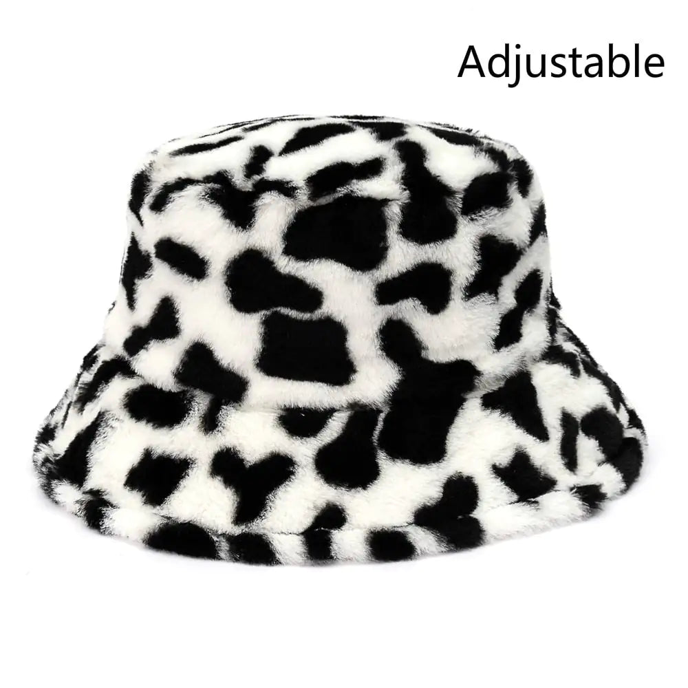 Faux Fur Fluffy Bucket Hats