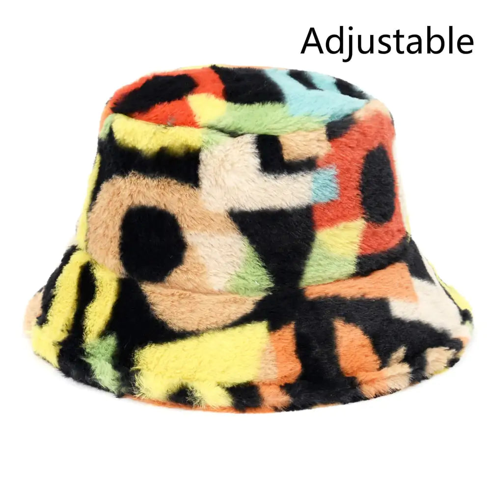 Faux Fur Fluffy Bucket Hats