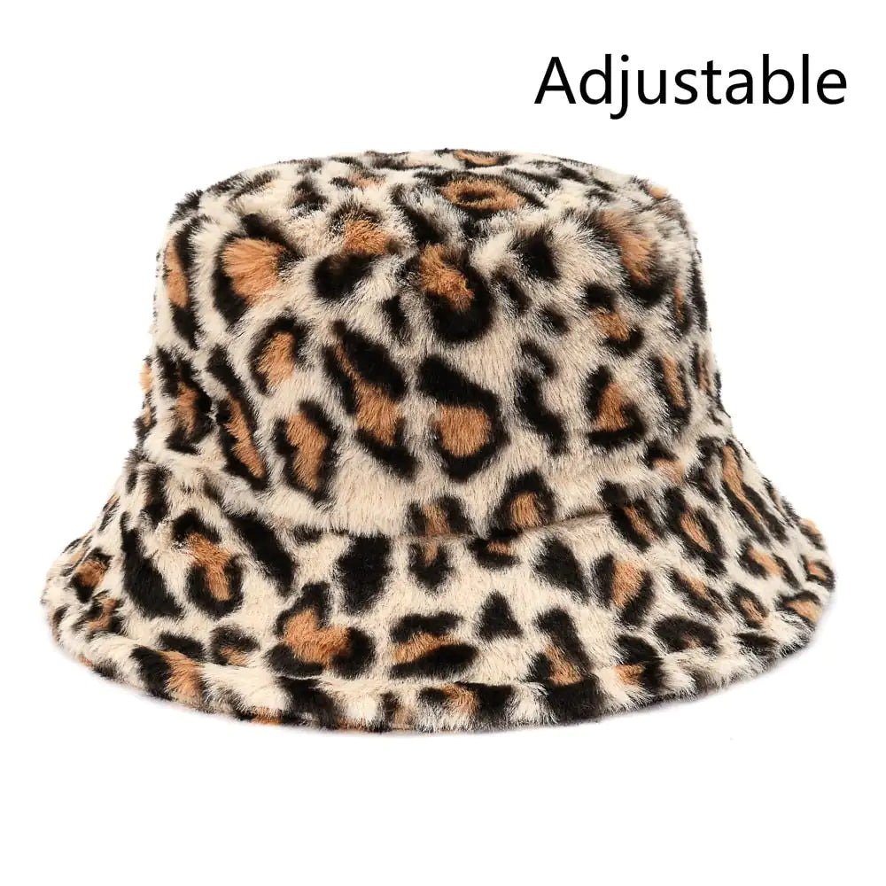 Faux Fur Fluffy Bucket Hats