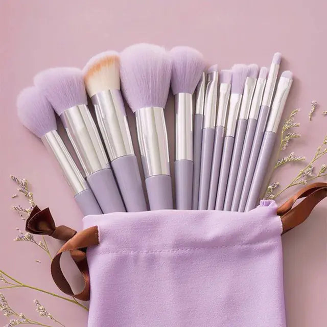 13-Piece Soft Fluffy Makeup Brushes Set