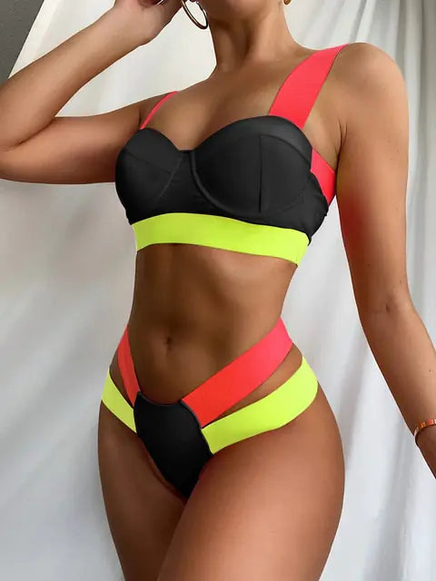 Sexy Patchwork Swimwear