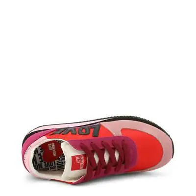 Love Moschino Red Suede Sneakers