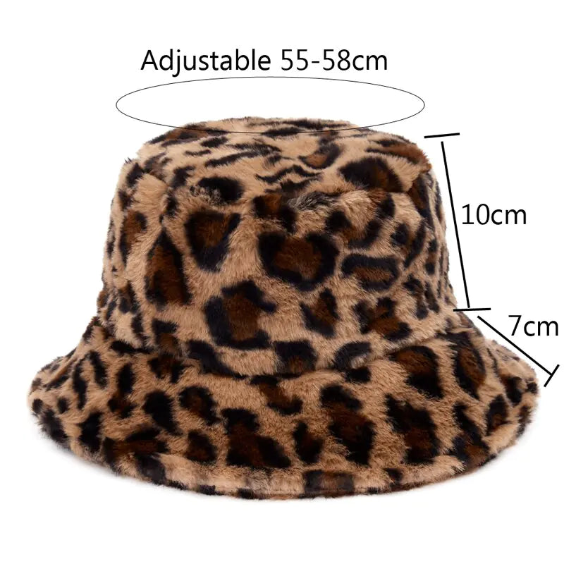 Faux Fur Fluffy Bucket Hats