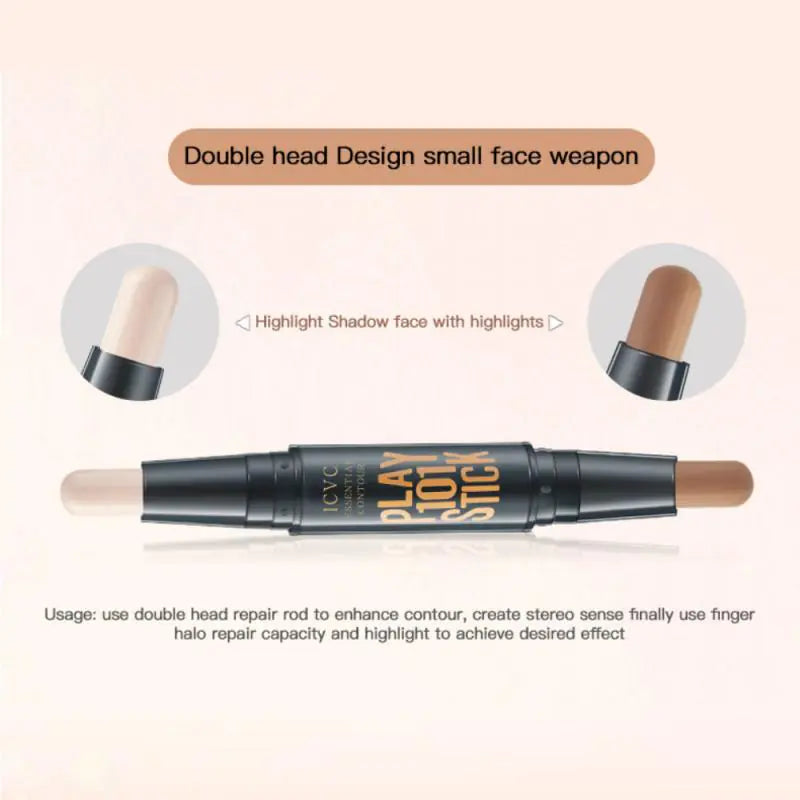 Double Head Face Highlighter and Bronzer Stick