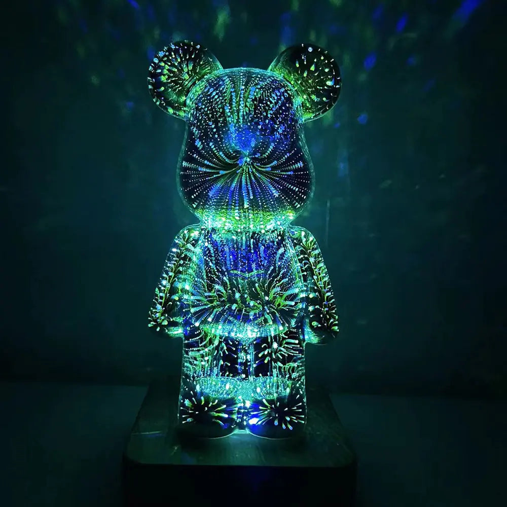 Glass Bear Night Light