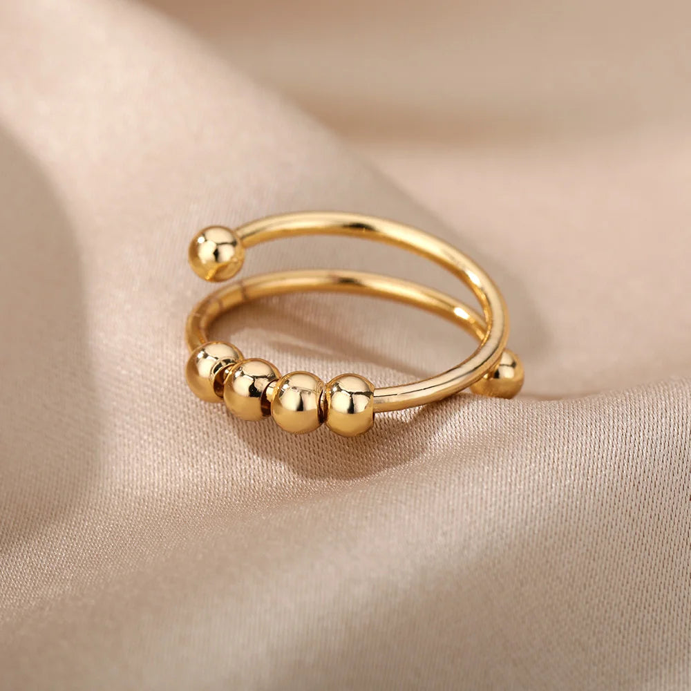 Anti-Stress  Beads Ring