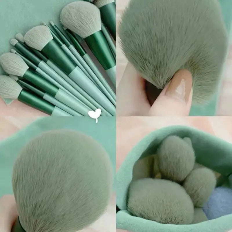 13-Piece Soft Fluffy Makeup Brushes Set