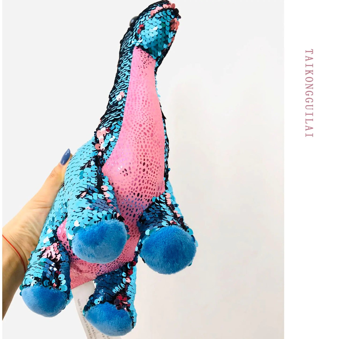 Color-Changing Sequined Dinosaur Plush Toy