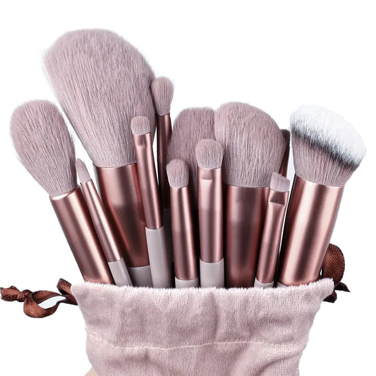 13-Piece Soft Fluffy Makeup Brushes Set