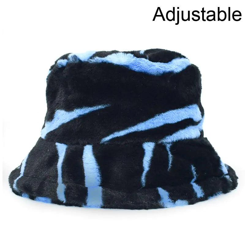 Faux Fur Fluffy Bucket Hats