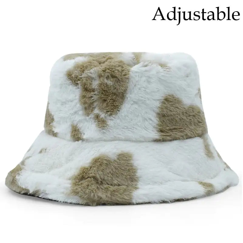 Faux Fur Fluffy Bucket Hats