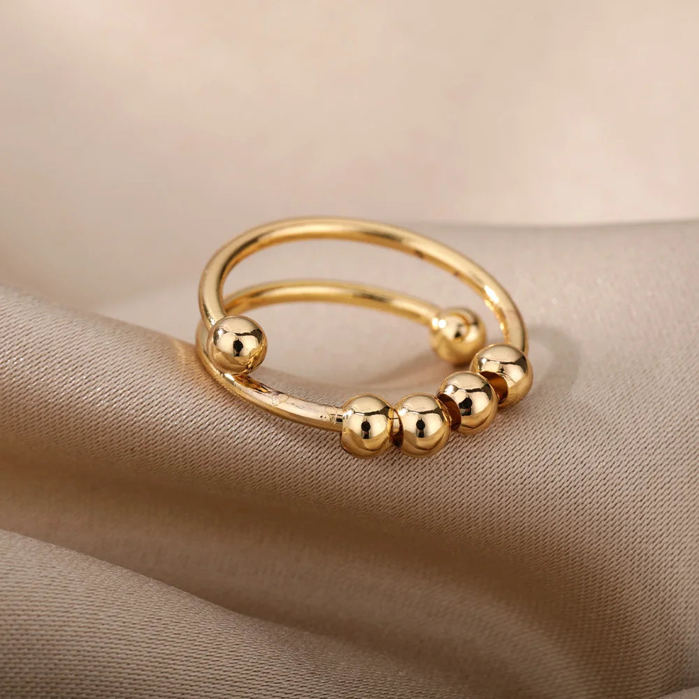 Anti-Stress  Beads Ring