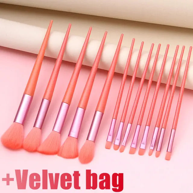 13-Piece Soft Fluffy Makeup Brushes Set