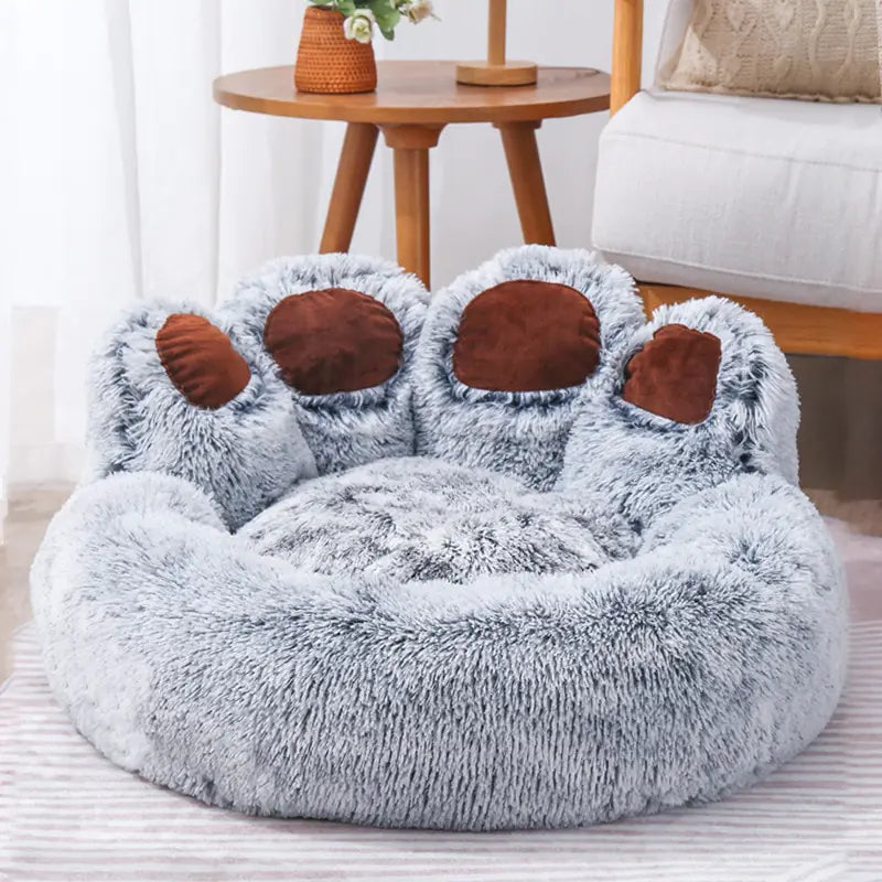 Pet Bear Paw-Shaped  Bed