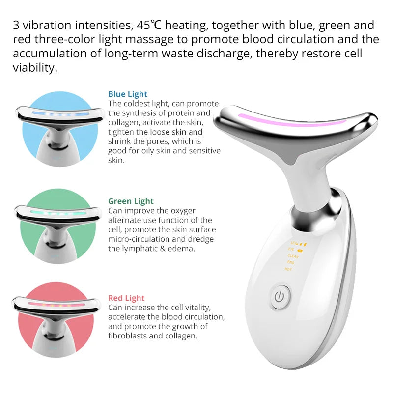 Face and Neck Massage Device