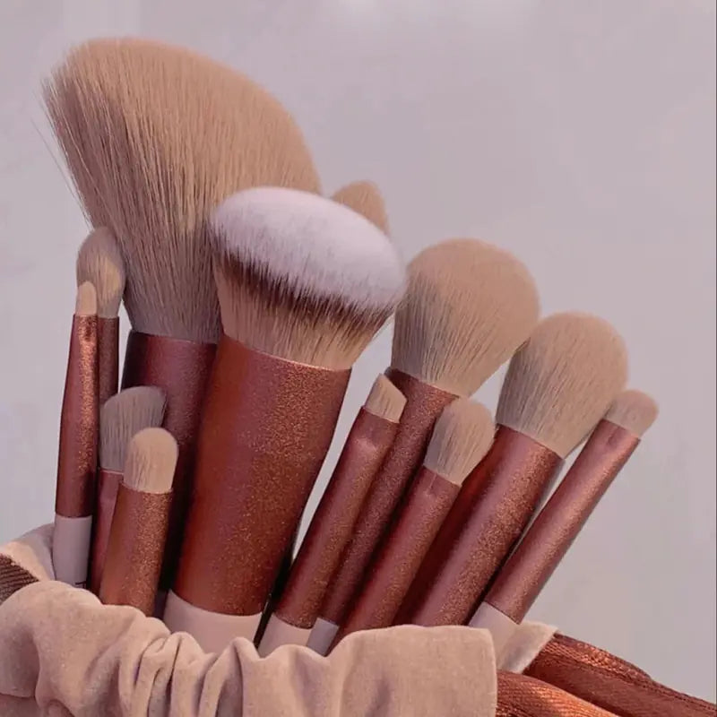 13-Piece Soft Fluffy Makeup Brushes Set