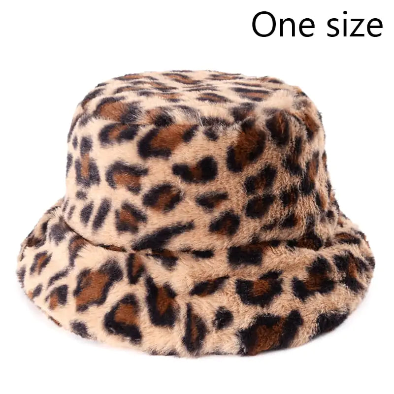 Faux Fur Fluffy Bucket Hats