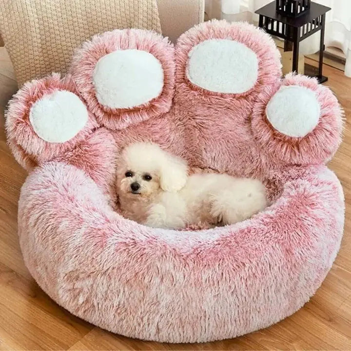 Pet Bear Paw-Shaped  Bed